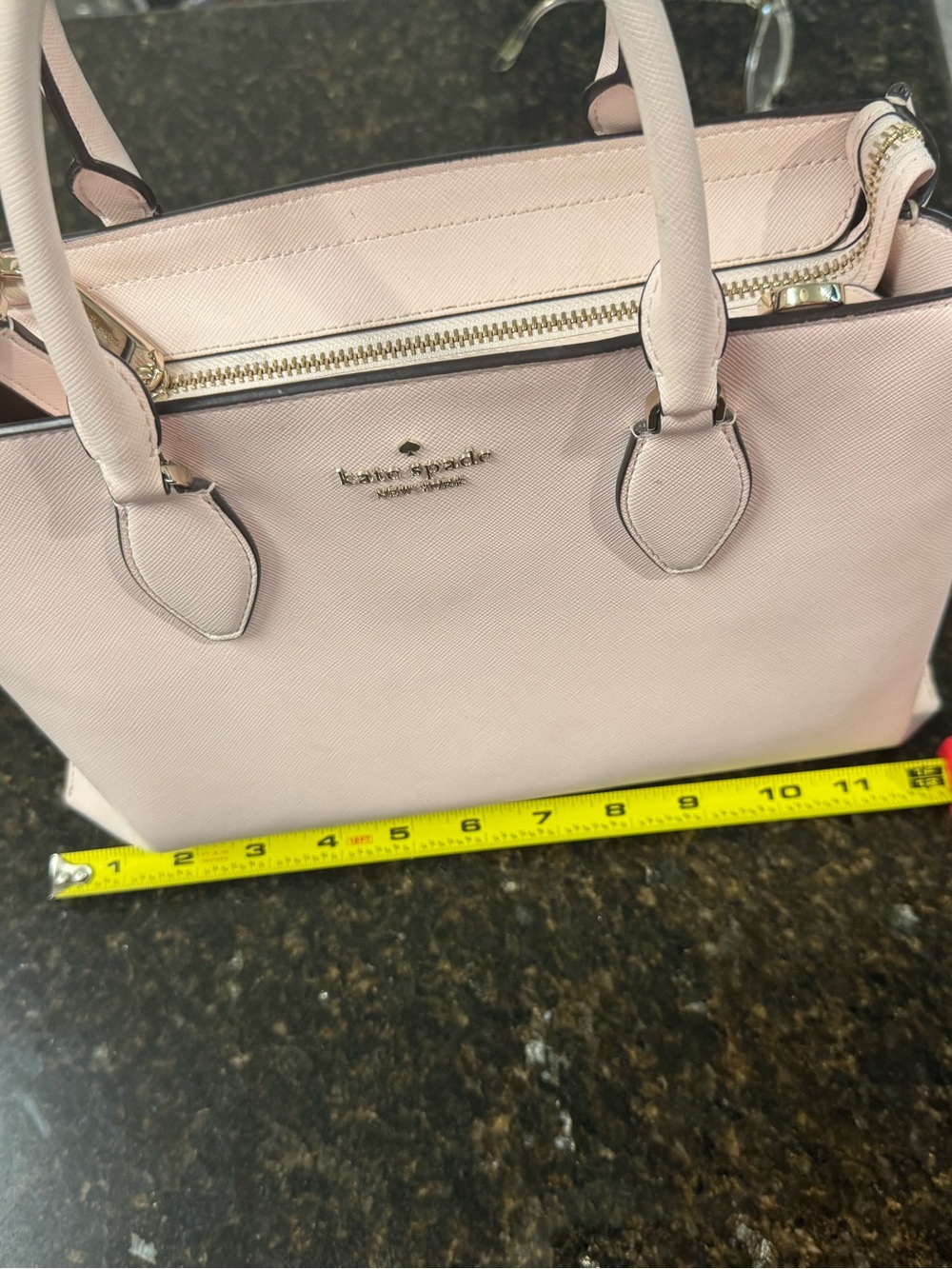 kate spade Blush Pink Leather Satchel Handbag - Picture 8 of 9